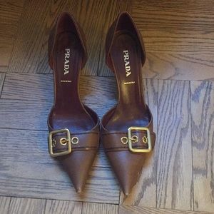 Prada buckle heels  👠